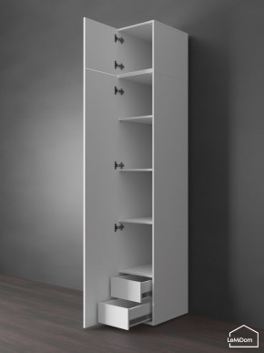 Шкаф с антресолью Linnea MHR-1POA-4 2450х400х510 (Белый-М 11.1.2) в Верхней Пышме - verhnyaya-pyshma.mebel24.online | фото 5