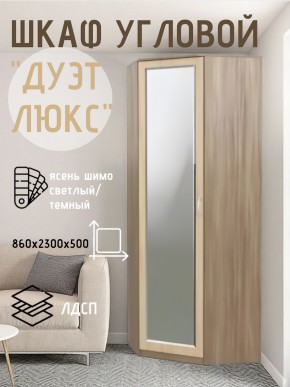 Шкаф угловой Дуэт Люкс с зеркалом в Верхней Пышме - verhnyaya-pyshma.mebel24.online | фото 3