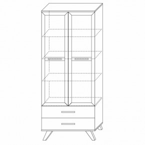 Шкаф-витрина 800 Вега Скандинавия в Верхней Пышме - verhnyaya-pyshma.mebel24.online | фото 6