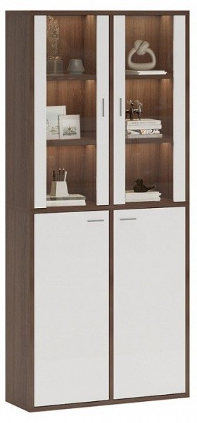 Шкаф-витрина Домино СУ(ш2в2)+2ФС+2ФГ в Верхней Пышме - verhnyaya-pyshma.mebel24.online | фото 2