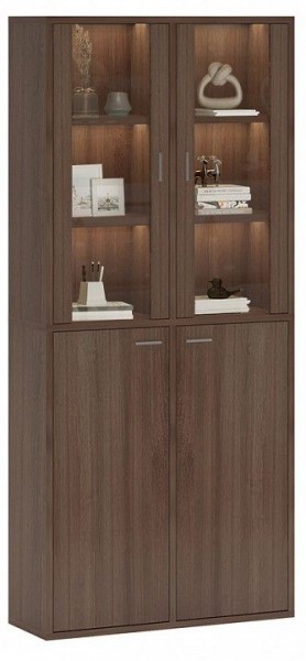 Шкаф-витрина Домино СУ(ш2в2)+2ФС+2ФГ в Верхней Пышме - verhnyaya-pyshma.mebel24.online | фото 2