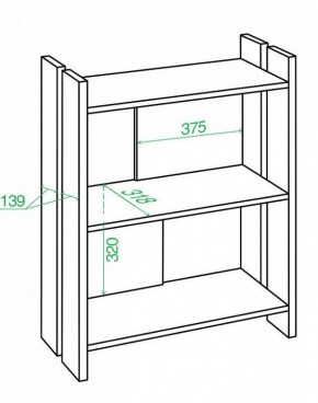Стеллаж Домино Лайт СТЛ-ОН в Верхней Пышме - verhnyaya-pyshma.mebel24.online | фото 2