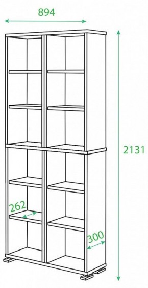 Стеллаж Домино ПУ-30-1 в Верхней Пышме - verhnyaya-pyshma.mebel24.online | фото 2