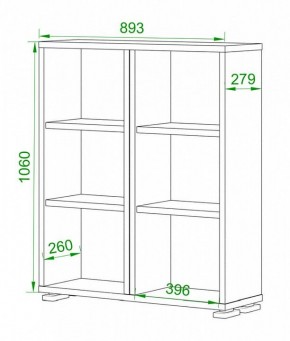 Стеллаж Домино ПУ-50-1 в Верхней Пышме - verhnyaya-pyshma.mebel24.online | фото 2