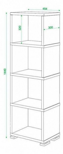 Стеллаж Домино СБ-15/4 в Верхней Пышме - verhnyaya-pyshma.mebel24.online | фото 3