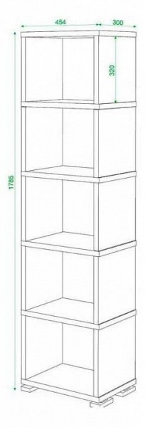 Стеллаж Домино СБ-15/5 в Верхней Пышме - verhnyaya-pyshma.mebel24.online | фото 3