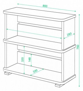 Стеллаж Домино СБ-25/2 в Верхней Пышме - verhnyaya-pyshma.mebel24.online | фото 3