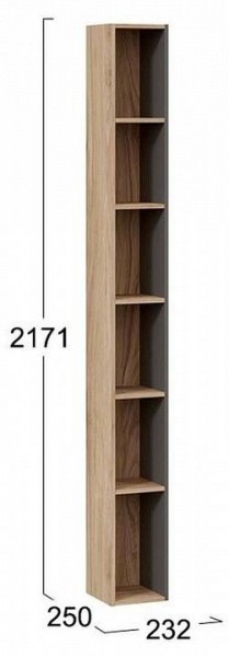 Стеллаж-колонка Порто ТД-393.07.25 в Верхней Пышме - verhnyaya-pyshma.mebel24.online | фото 3