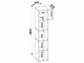 Стеллаж-колонка СТ-9 в Верхней Пышме - verhnyaya-pyshma.mebel24.online | фото 3