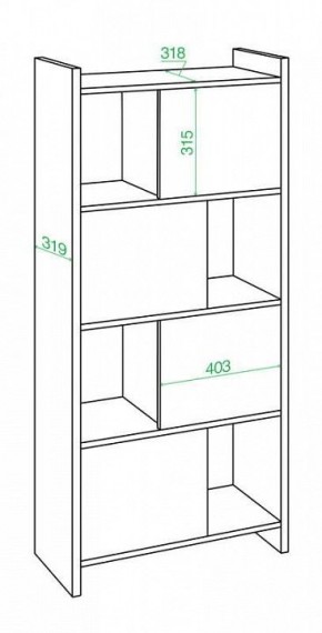 Стеллаж комбинированный Домино Лайт СТЛ-3В в Верхней Пышме - verhnyaya-pyshma.mebel24.online | фото 2