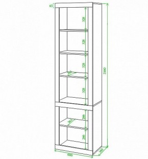 Стеллаж комбинированный Toivo ВтВ в Верхней Пышме - verhnyaya-pyshma.mebel24.online | фото 2