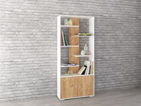 Стеллаж Ромео-4 дуб крафт золотой/белый в Верхней Пышме - verhnyaya-pyshma.mebel24.online | фото