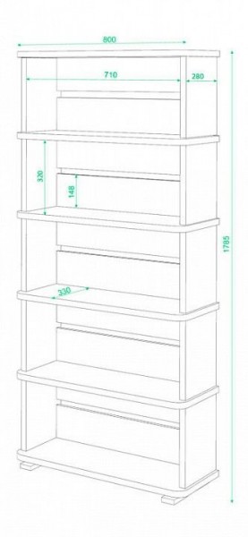 Стеллаж СБ-25/5 в Верхней Пышме - verhnyaya-pyshma.mebel24.online | фото 2