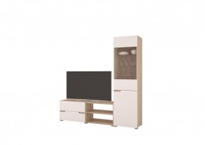 Стенка АНТАЛИЯ 1 (Сонома/Белый софт) в Верхней Пышме - verhnyaya-pyshma.mebel24.online | фото