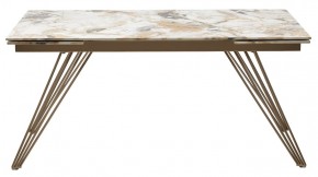 Стол ACERRA NEW 160 GLOSS GRAND JADE SOLID CERAMIC/ каркас цвета шампань, ®DISAUR в Верхней Пышме - verhnyaya-pyshma.mebel24.online | фото 12