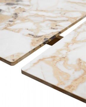 Стол ACERRA NEW 160 GLOSS GRAND JADE SOLID CERAMIC/ каркас цвета шампань, ®DISAUR в Верхней Пышме - verhnyaya-pyshma.mebel24.online | фото 8