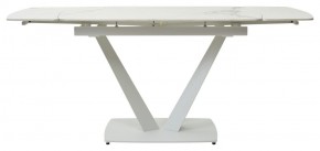 Стол ALATRI 120 GLOSS STATUARIO WHITE SOLID CERAMIC / WHITE, ®DISAUR в Верхней Пышме - verhnyaya-pyshma.mebel24.online | фото 4