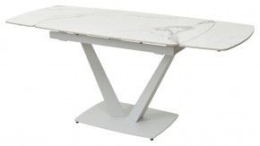 Стол ALATRI 120 GLOSS STATUARIO WHITE SOLID CERAMIC / WHITE, ®DISAUR в Верхней Пышме - verhnyaya-pyshma.mebel24.online | фото 5