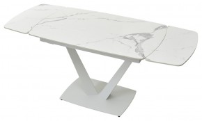 Стол ALATRI 120 GLOSS STATUARIO WHITE SOLID CERAMIC / WHITE, ®DISAUR в Верхней Пышме - verhnyaya-pyshma.mebel24.online | фото 6