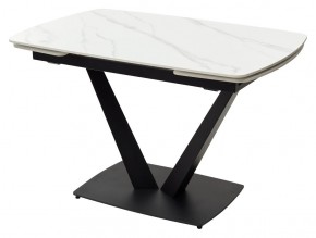 Стол ALATRI 120 MATT WHITE MARBLE SOLID CERAMIC / BLACK, ®DISAUR в Верхней Пышме - verhnyaya-pyshma.mebel24.online | фото 7