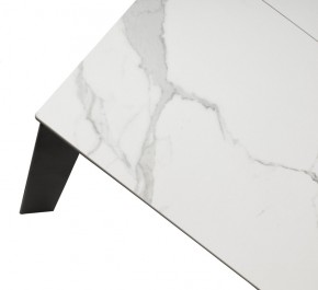 Стол CORNER 120 HIGH GLOSS STATUARIO керамика, стекло/ черный каркас, ®DISAUR в Верхней Пышме - verhnyaya-pyshma.mebel24.online | фото 8