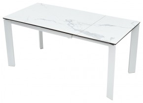 Стол CORNER 120 MATTE STATUARIO Белый мрамор матовый керамика, стекло/ белый каркас, ®DISAUR в Верхней Пышме - verhnyaya-pyshma.mebel24.online | фото 3