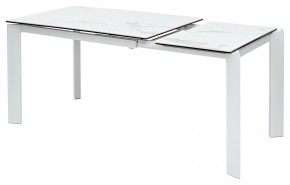 Стол CORNER 120 MATTE STATUARIO Белый мрамор матовый керамика, стекло/ белый каркас, ®DISAUR в Верхней Пышме - verhnyaya-pyshma.mebel24.online | фото 4