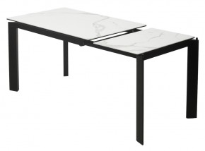 Стол CORNER 120 MATTE STATUARIO Белый мрамор матовый керамика, стекло/ черный каркас, ®DISAUR в Верхней Пышме - verhnyaya-pyshma.mebel24.online | фото 4