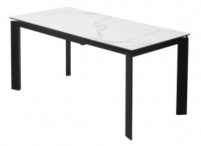 Стол CORNER 120 MATTE STATUARIO Белый мрамор матовый керамика, стекло/ черный каркас, ®DISAUR в Верхней Пышме - verhnyaya-pyshma.mebel24.online | фото 5