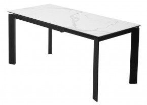 Стол CORNER 120 MATTE STATUARIO Белый мрамор матовый керамика, стекло/ черный каркас, ®DISAUR в Верхней Пышме - verhnyaya-pyshma.mebel24.online | фото 6