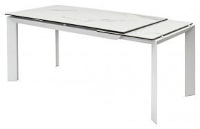 Стол CREMONA 140 HIGH GLOSS STATUARIO Белый мрамор глянцевый, керамика/ белый каркас, ®DISAUR в Верхней Пышме - verhnyaya-pyshma.mebel24.online | фото 7