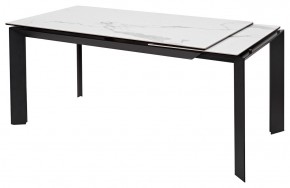 Стол CREMONA 140 MATTE STATUARIO Белый мрамор матовый, керамика/ черный каркас, ®DISAUR в Верхней Пышме - verhnyaya-pyshma.mebel24.online | фото 6