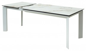 Стол CREMONA 160 KL-188 Контрастный мрамор / белый каркас, ®DISAUR в Верхней Пышме - verhnyaya-pyshma.mebel24.online | фото 6