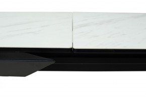 Стол CREMONA 160 KL-99 Белый мрамор матовый, итальянская керамика / черный каркас, ®DISAUR в Верхней Пышме - verhnyaya-pyshma.mebel24.online | фото 4