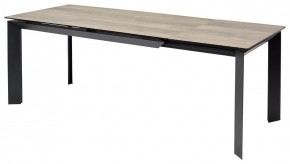 Стол CREMONA 180 KL-61 Под дерево, итальянская керамика / черный каркас, ®DISAUR в Верхней Пышме - verhnyaya-pyshma.mebel24.online | фото 1