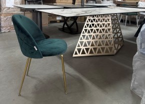 Стол ENNA 220 KL-188 Контрастный мрамор матовый, итальянская керамика/ каркас цвета шампань, ®DISAUR в Верхней Пышме - verhnyaya-pyshma.mebel24.online | фото 7