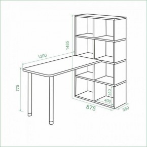 Стол компьютерный Bartolo в Верхней Пышме - verhnyaya-pyshma.mebel24.online | фото 3