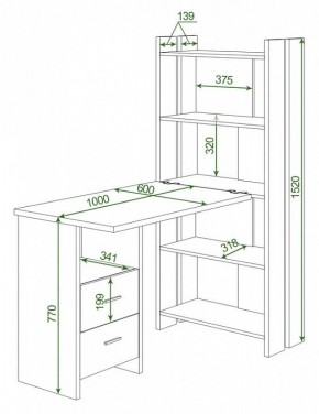 Стол компьютерный Домино Lite СТЛ-ОВ+С100Р в Верхней Пышме - verhnyaya-pyshma.mebel24.online | фото 2