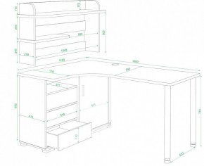 Стол компьютерный Домино нельсон СР-145М в Верхней Пышме - verhnyaya-pyshma.mebel24.online | фото 2