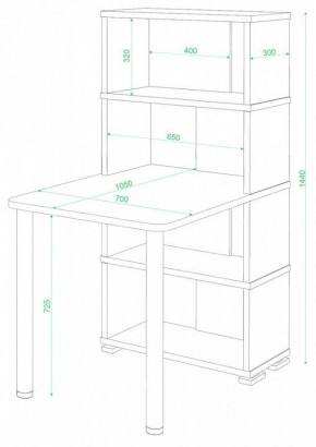 Стол компьютерный Домино СБ-10М/4 в Верхней Пышме - verhnyaya-pyshma.mebel24.online | фото 2