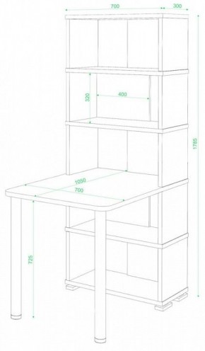 Стол компьютерный Домино СБ-10М/5 в Верхней Пышме - verhnyaya-pyshma.mebel24.online | фото 2