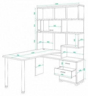 Стол компьютерный Домино СР-420/130 в Верхней Пышме - verhnyaya-pyshma.mebel24.online | фото 2