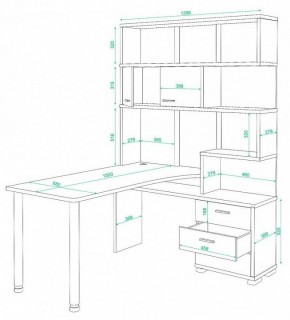 Стол компьютерный Домино СР-420/150 в Верхней Пышме - verhnyaya-pyshma.mebel24.online | фото 2