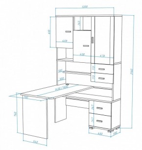 Стол компьютерный Домино СР-620/140 в Верхней Пышме - verhnyaya-pyshma.mebel24.online | фото 3