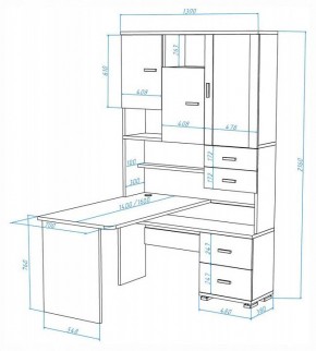Стол компьютерный Домино СР-620-160 в Верхней Пышме - verhnyaya-pyshma.mebel24.online | фото 2