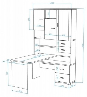 Стол компьютерный Домино СР-620/180 в Верхней Пышме - verhnyaya-pyshma.mebel24.online | фото 2