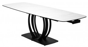Стол MATERA 160 MARBLES KL-99 Белый мрамор матовый, итальянская керамика/ черный каркас, ®DISAUR в Верхней Пышме - verhnyaya-pyshma.mebel24.online | фото 8