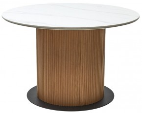 Стол MESA D120 цвет БЕЛЫЙ МРАМОР M326 / Каркас OAK, ®DISAUR в Верхней Пышме - verhnyaya-pyshma.mebel24.online | фото 9