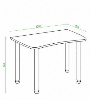 Стол офисный Домино Лайт СКЛ-Софт120МО в Верхней Пышме - verhnyaya-pyshma.mebel24.online | фото 3