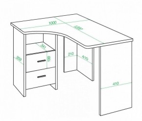 Стол письменный Домино Lite СКЛ-Угл 120 в Верхней Пышме - verhnyaya-pyshma.mebel24.online | фото 2